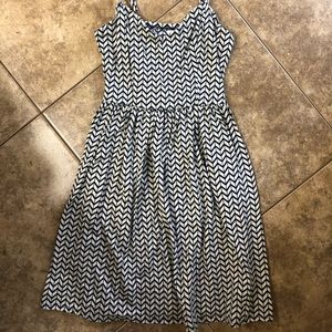 Cotton chevron dress